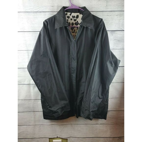 Gils Milano Reversible Leopard Jacket Sz Lg NWOT - Picture 7 of 8